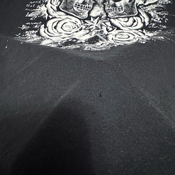 Social Collision Skull Distressed Y2K Tee - Picture 6 of 6